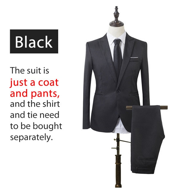 Luxury Men Wedding Cotton Suit Male Blazers Men Suit Slim Fit Suits For Men Costume Business After opening Retort Collar