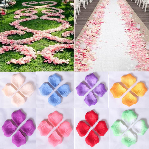 Erosebridal 5.5CM*5.5CM Rose Petals for Wedding Party 1000pcs/Pack 11 Colors
