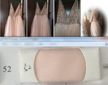 Load image into Gallery viewer, V Neck Sparkly Prom Dresses 2019 Backless Evening Party Dress Elegant Sexy See Through High Split Vestido de Festa Real Photo