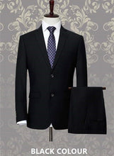 Load image into Gallery viewer, Suit Men 3 Piece Suits Wedding Suits With Pants Groom Plus Size 5XL 6XL 7XL 8XL 9XL Terno Black Blue Formal Business Clothes Set