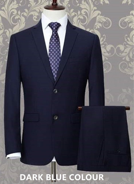 Suit Men 3 Piece Suits Wedding Suits With Pants Groom Plus Size 5XL 6XL 7XL 8XL 9XL Terno Black Blue Formal Business Clothes Set