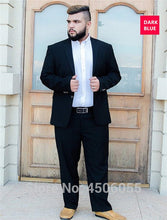 Load image into Gallery viewer, Suit Men 3 Piece Suits Wedding Suits With Pants Groom Plus Size 5XL 6XL 7XL 8XL 9XL Terno Black Blue Formal Business Clothes Set
