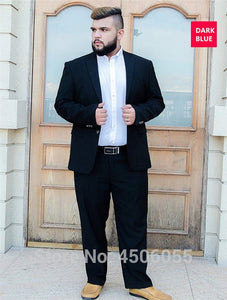 Suit Men 3 Piece Suits Wedding Suits With Pants Groom Plus Size 5XL 6XL 7XL 8XL 9XL Terno Black Blue Formal Business Clothes Set