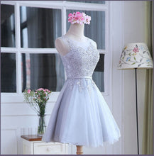 Load image into Gallery viewer, Custom Size Elegant Prom Dresses Lace Appliques O-Neck Off The Shoulder Formal Party Dress A Line White vestido de festa