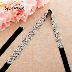 Diamond Wedding Belts Crystal Rhinestones Belts Bridesmaid bridal Dresses Accessories Waistband Sashes ceinture mariage