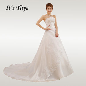 Wedding Dress 2020 Free Shipping Crystal Elegant White Wedding Dresses Plus Size Long Train Vestido de novia