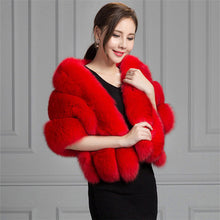 Load image into Gallery viewer, JaneVini 145*40cm Women Faux Fur Bolero Winter Wedding Wraps 2019 Bridal Capes Black White Shawl Stole Cloak Bolero Hochzeit