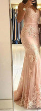 Load image into Gallery viewer, New arrival prom party evening dresses trumpet vestido de noiva sereia gown lace dress mermaid robe de soiree sexy V-neck