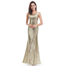 Load image into Gallery viewer, Prom Dresses Long Sparkle Ever Pretty 2019 New V-Neck Women Elegant XXYG90170PEC Sequin A-line Ladies Formal Party Gown Dresses