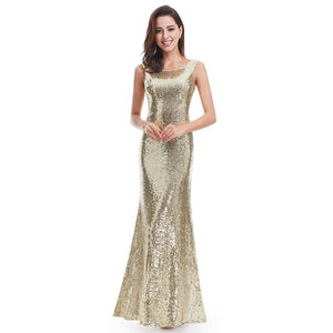 Prom Dresses Long Sparkle Ever Pretty 2019 New V-Neck Women Elegant XXYG90170PEC Sequin A-line Ladies Formal Party Gown Dresses