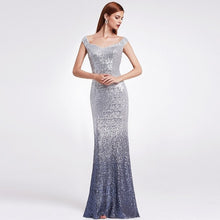 Load image into Gallery viewer, Prom Dresses Long Sparkle Ever Pretty 2019 New V-Neck Women Elegant XXYG90170PEC Sequin A-line Ladies Formal Party Gown Dresses