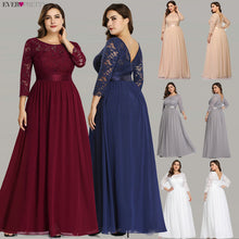 Load image into Gallery viewer, Robe De Soiree Ever Pretty 7412 Long Lace Evening Party Dresses 2019 Long Sleeve Winter Formal Dress Women Elegant Abendkleider