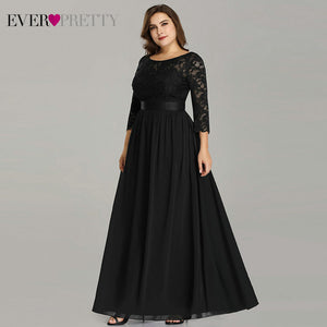 Robe De Soiree Ever Pretty 7412 Long Lace Evening Party Dresses 2019 Long Sleeve Winter Formal Dress Women Elegant Abendkleider