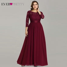 Load image into Gallery viewer, Robe De Soiree Ever Pretty 7412 Long Lace Evening Party Dresses 2019 Long Sleeve Winter Formal Dress Women Elegant Abendkleider