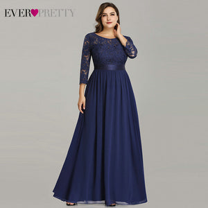 Robe De Soiree Ever Pretty 7412 Long Lace Evening Party Dresses 2019 Long Sleeve Winter Formal Dress Women Elegant Abendkleider