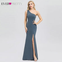 Load image into Gallery viewer, Plus Size Evening Dresses Long Ever Pretty New Dusty Blue Sleeveless V-neck Cheap Summer Formal Gowns 2020 Robe Soiree Dubai