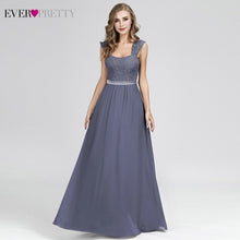 Load image into Gallery viewer, Plus Size Evening Dresses Long Ever Pretty New Dusty Blue Sleeveless V-neck Cheap Summer Formal Gowns 2020 Robe Soiree Dubai