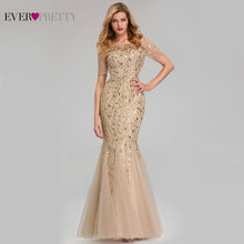 Load image into Gallery viewer, Ever Pretty Sexy Evening Dresses V-Neck Sequined Side Split EP00910NB Elegant Formal Gowns Little Mermaid Dresses Abendkleider