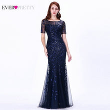 Load image into Gallery viewer, Ever Pretty Sexy Evening Dresses V-Neck Sequined Side Split EP00910NB Elegant Formal Gowns Little Mermaid Dresses Abendkleider