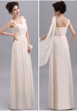 Load image into Gallery viewer, QNZL70X#V-neck Lace Up Chiffon Purple Champagne pink blue Bridesmaid Dresses Long wholesale Custom wedding party dress Flower