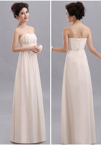 QNZL70X#V-neck Lace Up Chiffon Purple Champagne pink blue Bridesmaid Dresses Long wholesale Custom wedding party dress Flower