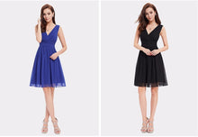 Load image into Gallery viewer, Bridesmaid Dresses EP03989 Ever Pretty Double V-neck White Short Fashion Little White Dresses 2020 Wedding Bridesmaid Dresses