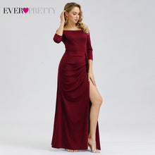 Load image into Gallery viewer, Vintage Evening Dresses Ever Pretty EP07852 Elegant Mermaid Off the Shoulder Empire 2019 Simple Party Gowns Robe De Soiree