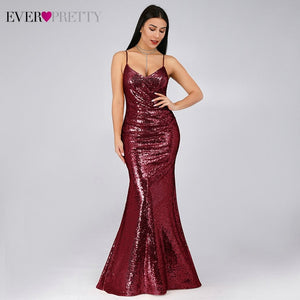 Gold Long Evening Dress Ever Pretty Back Cowl Neck EP07110GD Shine Sequin Sparkle Elegant Women 2019 Evening Party Gowns