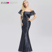 Load image into Gallery viewer, Gold Long Evening Dress Ever Pretty Back Cowl Neck EP07110GD Shine Sequin Sparkle Elegant Women 2019 Evening Party Gowns