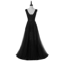 Load image into Gallery viewer, FADISTEE Vestido De Festa Sweet pink Lace V-neck Long Evening Dress Bride Party Sexy Backless beads pearls Prom Dresses