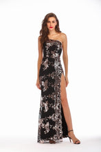 Load image into Gallery viewer, New Sparkle Sexy Mermaid Prom Dresses 2019 Sequined One-Shoulder High Split Women Long Summer Party Dresses Vestidos De Gala
