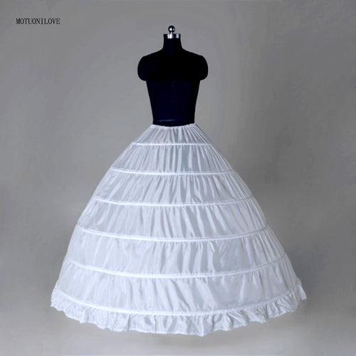 6 Six Hoops Bone Big Crinoline for Puffy Skirt for Ball Gown Petticoat Underskirt Woman for Quinceanera Dress Jupon Vintage