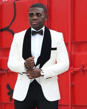 Load image into Gallery viewer, 2019 Elegant Brand Classic Men Suits 3 Piece Navy Blue Groom Suit Smoking Tuxedo Jacket Wedding Suits For Men Best Man Blazer