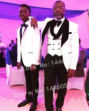 Load image into Gallery viewer, 2019 Elegant Brand Classic Men Suits 3 Piece Navy Blue Groom Suit Smoking Tuxedo Jacket Wedding Suits For Men Best Man Blazer