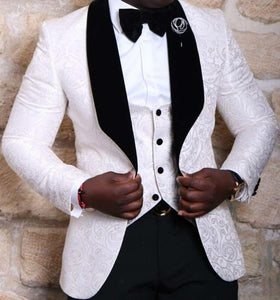 2019 Elegant Brand Classic Men Suits 3 Piece Navy Blue Groom Suit Smoking Tuxedo Jacket Wedding Suits For Men Best Man Blazer