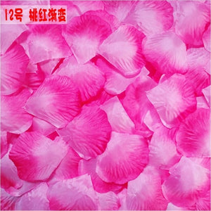 Colorful Silk Flowers Artificial Flower Rose Petals For Wedding Accessories Wedding Petals Petalos De Rosa De Boda BV272