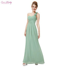 Load image into Gallery viewer, Wedding Bridesmaid Dresses Ever Pretty EP09768 Fashion Women Flower One Shoulder Chiffon Padded Long Bridesmaid Dresses 2020