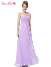 Load image into Gallery viewer, Wedding Bridesmaid Dresses Ever Pretty EP09768 Fashion Women Flower One Shoulder Chiffon Padded Long Bridesmaid Dresses 2020