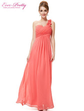 Load image into Gallery viewer, Wedding Bridesmaid Dresses Ever Pretty EP09768 Fashion Women Flower One Shoulder Chiffon Padded Long Bridesmaid Dresses 2020