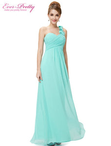 Wedding Bridesmaid Dresses Ever Pretty EP09768 Fashion Women Flower One Shoulder Chiffon Padded Long Bridesmaid Dresses 2020