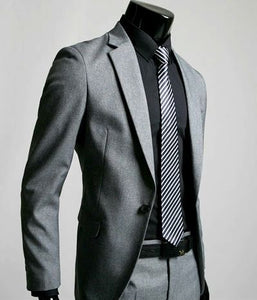 Light Blue plaid Cloth Men Suit /Notch Lapel Two Button Men Suits Prom/Bridegroom Suits/Weddding Suit For Men(Jacket+pant)