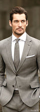 Load image into Gallery viewer, Light Blue plaid Cloth Men Suit /Notch Lapel Two Button Men Suits Prom/Bridegroom Suits/Weddding Suit For Men(Jacket+pant)