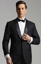 Load image into Gallery viewer, Light Blue plaid Cloth Men Suit /Notch Lapel Two Button Men Suits Prom/Bridegroom Suits/Weddding Suit For Men(Jacket+pant)