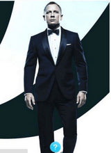 Load image into Gallery viewer, Light Blue plaid Cloth Men Suit /Notch Lapel Two Button Men Suits Prom/Bridegroom Suits/Weddding Suit For Men(Jacket+pant)
