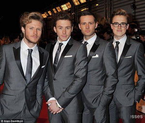 Light Blue plaid Cloth Men Suit /Notch Lapel Two Button Men Suits Prom/Bridegroom Suits/Weddding Suit For Men(Jacket+pant)