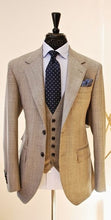 Load image into Gallery viewer, Custom Made Light Blue Two Button Street Style Men Slim Fit Suit /Notch Lapel Groomsmen Men Wedding Suits(jacket+pant+vest)