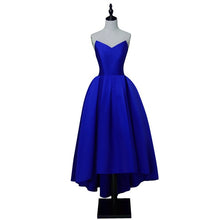 Load image into Gallery viewer, FADISTEE Hot sale party prom dress Vestido de Festa sweetheart neck high-low satin lace-up back simple style gown