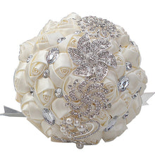Load image into Gallery viewer, WIFELAI-A Artificial Wedding Bouquets Hand made Flower Rhinestone Bridesmaid Crystal Bridal Wedding Bouquet de mariage W228