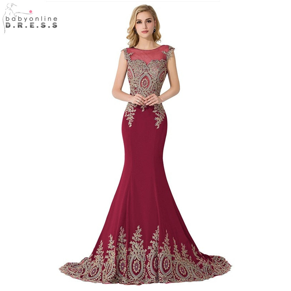 Robe demoiselle D'honneur Sexy Sheer Mermaid Lace Bridesmaid Dresses Long  Wedding Party Dress Vestido de Festa de Casamento
