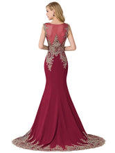 Load image into Gallery viewer, Robe demoiselle D&#39;honneur Sexy Sheer Mermaid Lace Bridesmaid Dresses Long  Wedding Party Dress Vestido de Festa de Casamento